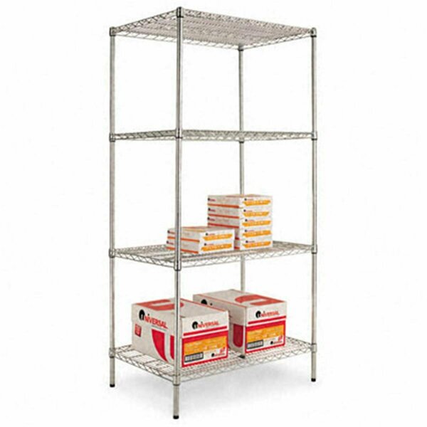 Fine-Line Industrial Wire Shelving Starter Kit - Silver FI3334972